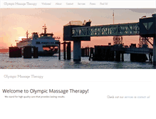 Tablet Screenshot of olympicmassagetherapy.com